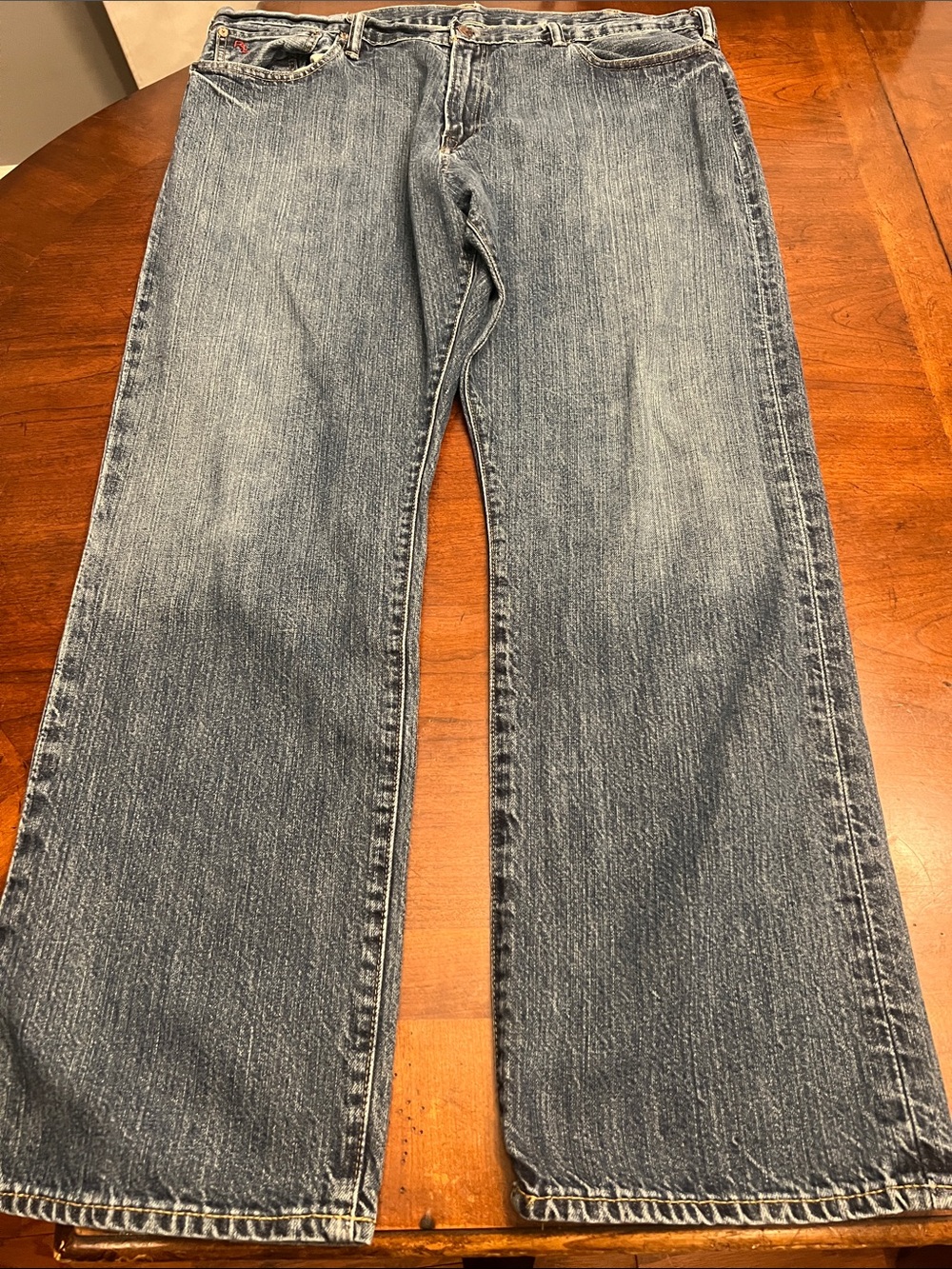 Polo by Ralph Lauren Men's Bootcut Jeans in Medium Blue Wash